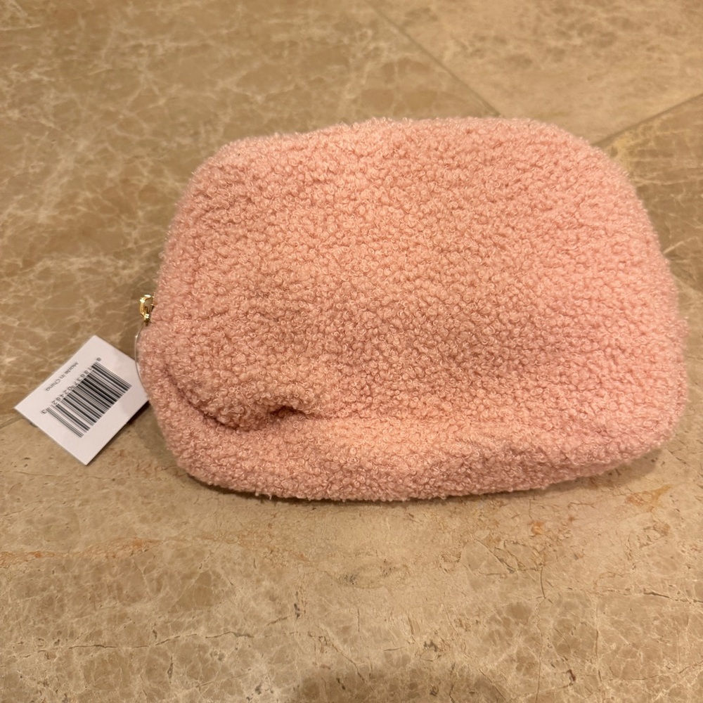 Faux Plush Fanny Pack with Adjustable Strap